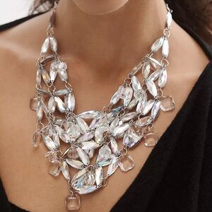 ANTHROPOLOGY Crystal Statement Collar Necklace NWT